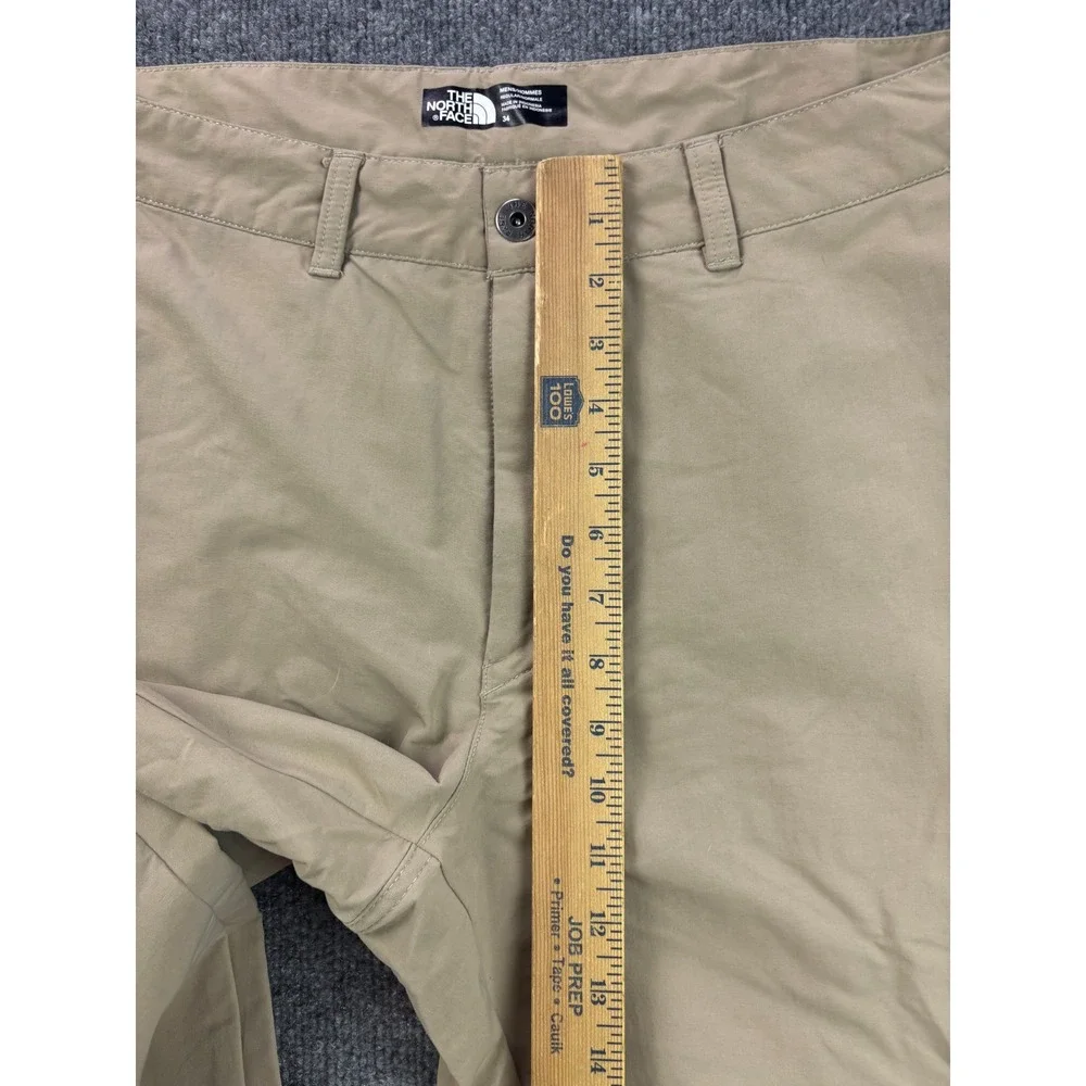 The North Face Pants Mens 34 Tan Khaki Nylon Stretch Hiking Outdoor Regular